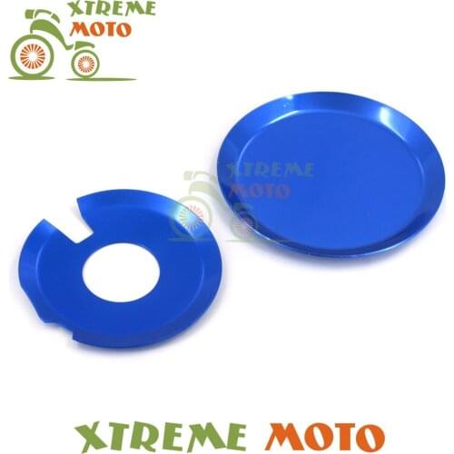 Blue Aluminum Motorcycle Engine Ignition Clutch Case Cover Guards Set For KLX 400 KLX400 DRZ 400S/SM/E DRZ400S DRZ400SM DRZ400E