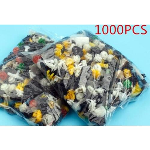 500PCS Universal Hole Car Fastener 30 Kinds Mixed Plastic Clips Fender Bumper Door Plank Fixed Retainer Rivets Auto Fasteners
