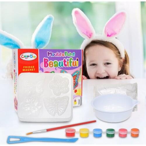 DIY Painting Magnet Easter Art Craft Making Set For Refrigerator Painting Tools For Children Early Learning Education