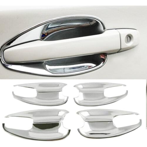 ABS Chrome Car Exterior Door Bowl Handle Cover Trim Fit For Subaru Outback 2015 2016 2017 Accessories