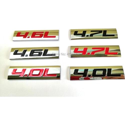 4.0L 4.6L 4.7L Energy Emblem Trunk Sticker Decal For CHEVROLET FORD DODGE TOYOTA HONDA GMC