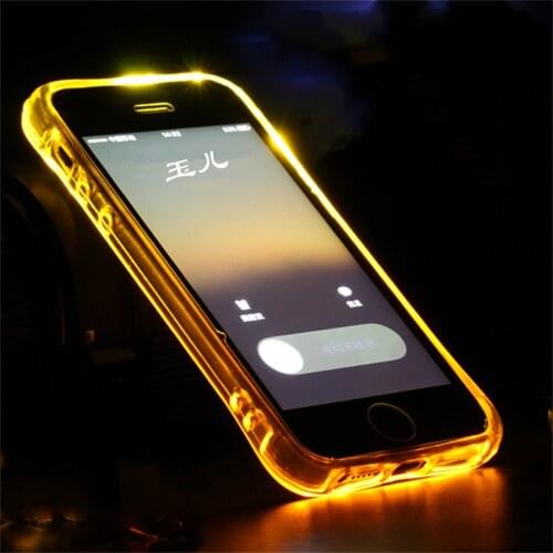 2021 New Trending Transparent Led Lighting Mobile Accessories Back Cover Phone Case For iPhone 12 13 X XR XS 8 7 6 Pro Plus Max