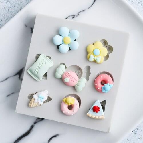 New cartoon pony Baoli cake cake decorating candy, flower mold, silicone Chocolate Mold DIY baking WMJ-931