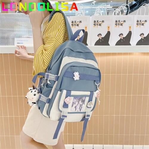 New Multifunction Backpack Women Waterproof Oxford Bagpack High Quality Solid Color Backpacks for School Teenagers Girls 2021