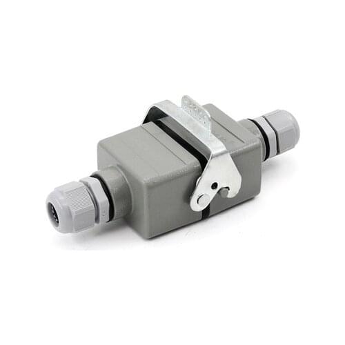 Rectangle Heavy Duty connector Aviation Plug Socket 16A HDC-HE-4 4 6 10 16 24 Pin