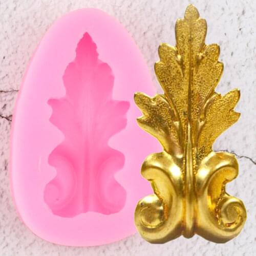 DIY Leaves Silicone Molds Polymer Clay Jewelry Mold Cupcake Topper Fondant Cake Decorating Tools Candy Chocolate Gumpaste Moulds