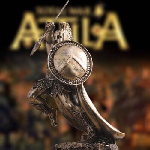 ANCIENT ROME ORNAMENT SCULPTURE MIDDLE AGES CHARACTER STATUE RESIN DESKTOP JUSTICE WARRIOR FIGURINES HOME OFFICE DECORATE CRAFTS