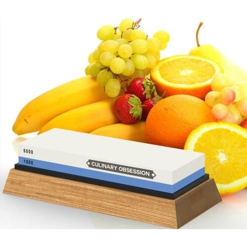 Sunnecko Chef knife Sharpening Stone 1000 6000 Kitchen Knives Sharpener Professional Whetstone 2-IN-1 Multi-functional Tools