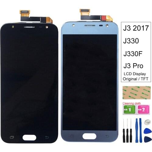 J330 LCD For Samsung Galaxy J3 (2017) J330 J330F J3 Pro LCD Display Touch Screen Digitizer Sensor Panel Free shipping