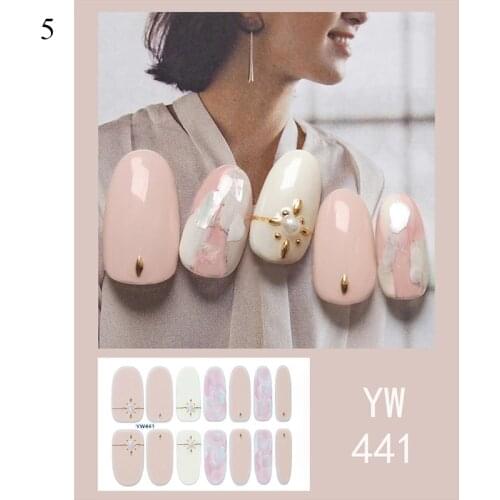 1 Sheet Nail Sticker 3D Self-Adhesive Nail Foils DIY Art Nail Full Wraps Sliders for nails Fashion Manicure Nail Decorations