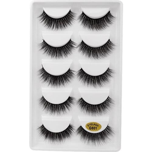 1 Pair 3D Extension Eyelash Mink Full Strip Eyelashes Fake Lashes Long Makeup Mink Lashes