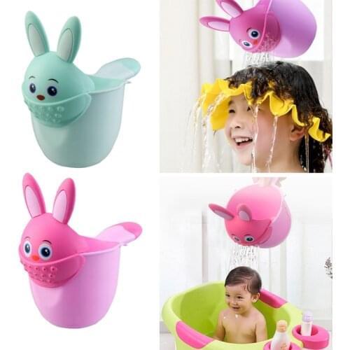1 Pc Baby Bath Waterfall Rinser Kids Shampoo Rinse Cup Cute Cartoon Shower Washing Head Watering Spoon Bathing Cups