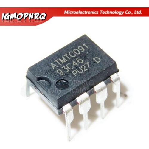 10PCS AT93C46 93C46 DIP-8 EEPROM 64x16 new original