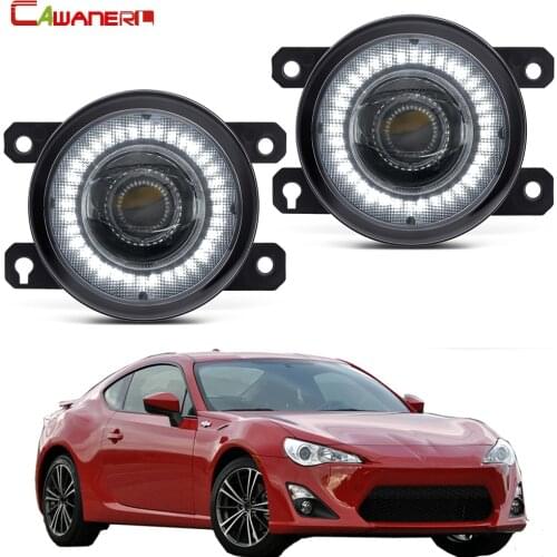 2 Pieces Car LED Fog Light Assembly Angel Eye Daytime Running Light DRL 30W 8000LM 12V For Scion FR-S FRS 2013 2014 2015 2016
