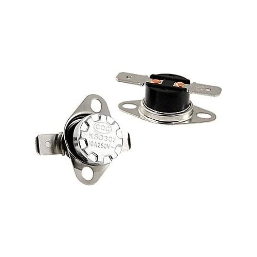 2 x 80C 176F Normal Close N.C Temperature Controlled Switch Thermostat 2 Pins