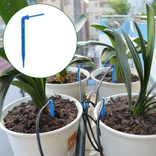 20Pcs/lot Bend Arrow Dripper Micro Drip Irrigation Micro Saving Emitters Garden Dripper Drops Watering Kit W0Z7