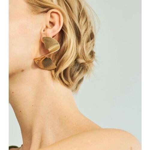 3D Spiral Stud Earrings for Women 2020 New FAshion Striped Exaggerated Punk Girls Earrings Best Gift for Freind ET305