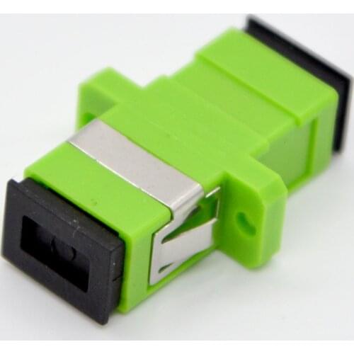 400PCS New SC//APC Optical Fiber Adapter Connector Single Mode Flange Head Coupler Square joint Special Free Shipping TO Brazil