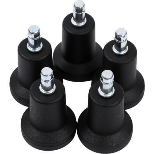 5Pc Office Chair Swivel Casters Fasteners Durable Nylon Steel Bell Glides Wheels Home Computer Chairs Castors Fixer Hardware Kit