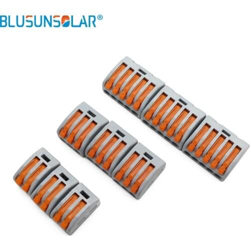 5 pieces/lot Universal Compact Wire Wiring Connector 2/3/5 pins Conductor Terminal Block With Lever AWG 28-12