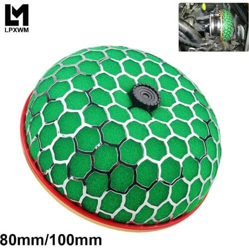 80mm / 100mm Round Mushroom Super Power Car Air Filter Cleaner Intake Flow HAF80/100-MB