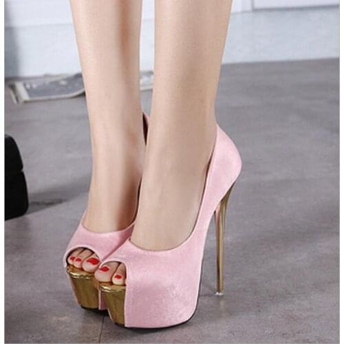 New Classic Summer Fashion Sandals Sexy Open Toe 16CM High Heels Party Dress Wedding Nightclub Women Shoes Black White Large siz