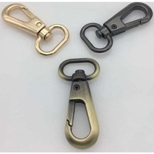 Bronze Bag Parts & Accessories Luggage bag buckle Snap hook/Dog,DIY Bag hanger Lobster Clasp D ring 2cm diameter 20pcs/lot