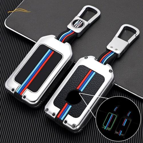 Zinc alloy Car Remote Key Cover Case Shell Fob For Volvo S90 V90 XC90 XC60 XC40 T5 T6 T8 Car Smart Key Protector Holder Keychain