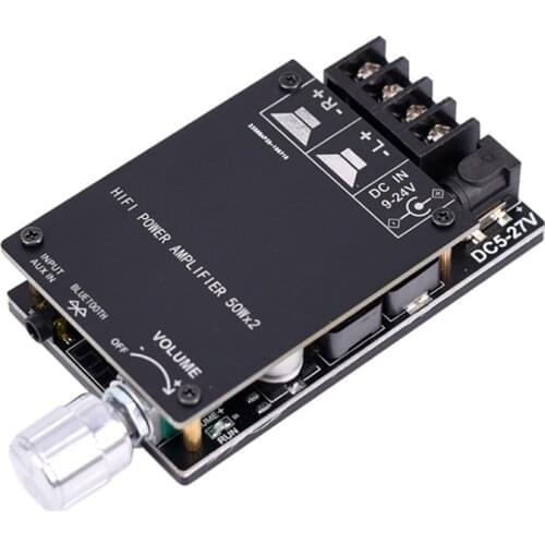 HIFI 2.0 Stereo Bluetooth Digital Power Amplifier Board TPA3116 50WX2 Audio Amp Module NK-Shopping
