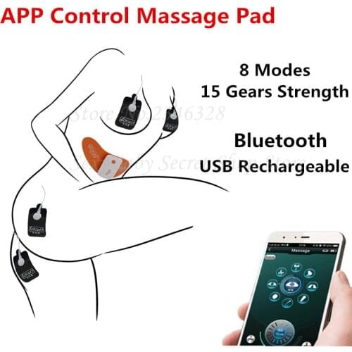 Intelligent APP Control Electric Shock Body Massage Patch Pads Electro Orgasm Stimulator Kits Adult Sex Toys For Women Men
