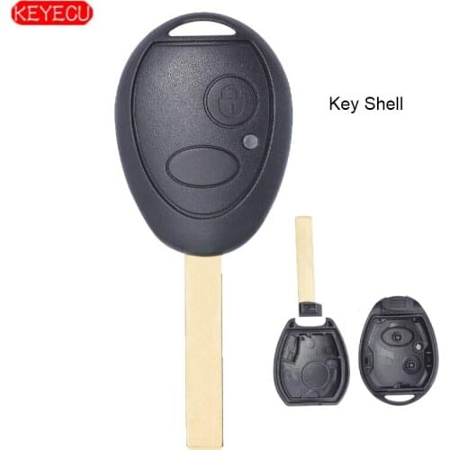 KEYECU 10PCS 2 Button Remote Car Key Shell Case Replacement for Land Rover 75 MG ZT-T Sport LR3 Discovery 1999-2004