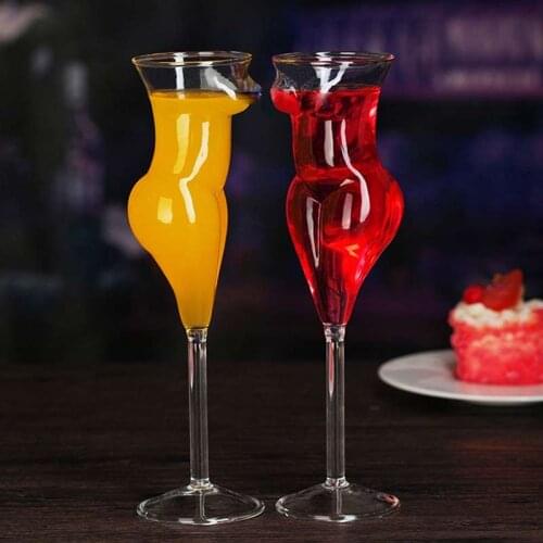 Creative Body Shape Glass Cup Bar Party Novelty Wine Glass Cocktail Glass Goblet Sexy Lady Whiskey Glassware Drinking For Barwar