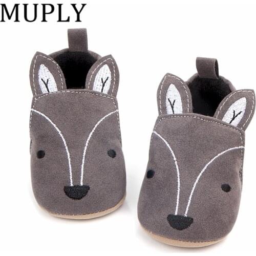 Infant Toddler Shoes For Newborn Baby Girl Boy Soft Sole Cute Crib Shoes Slipper First Walker Anti-slip Sneaker Fox Baby Shoes