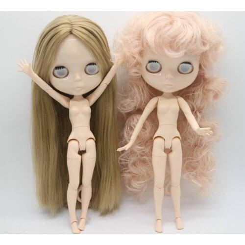 Without eyes chips joint body Nude blyth doll for DIY 20180906