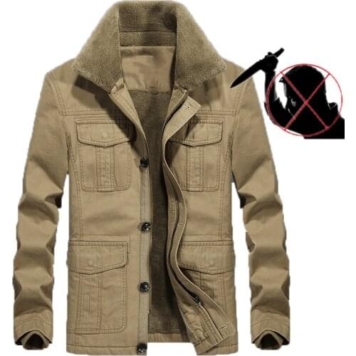 Self Defense Anti Cut Clothing stab Knife Resistant anti attack Mens jacket Self Protection Police civil use cut proof overcoat