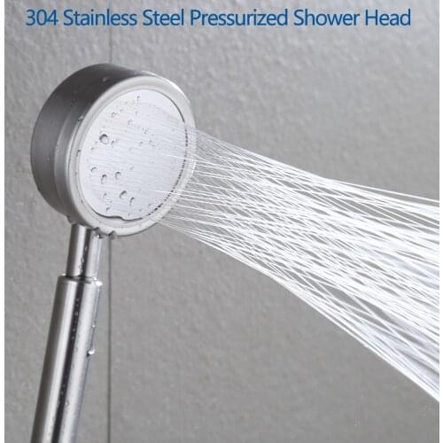 High Pressure Shower Head Water Saving Spray 360 Rotated Rainfall Shower Head Bathroom Handheld Pressurized Massage Showerhead