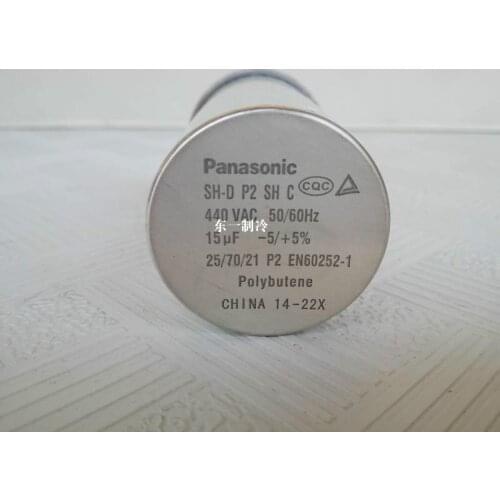 2 pieces of Panasonic original genuine 15uf air conditioner compressor starting capacitor 440VAC film capacitor