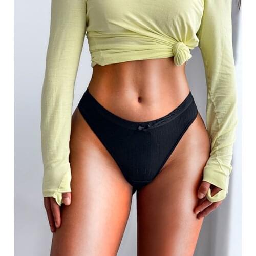 Plus Size M-XXL Cotton Sexy Thong Women Lingerie Sexy Underwear Feamle G-String Seamless Intimate Yoga Mid-Rise Girl Briefs