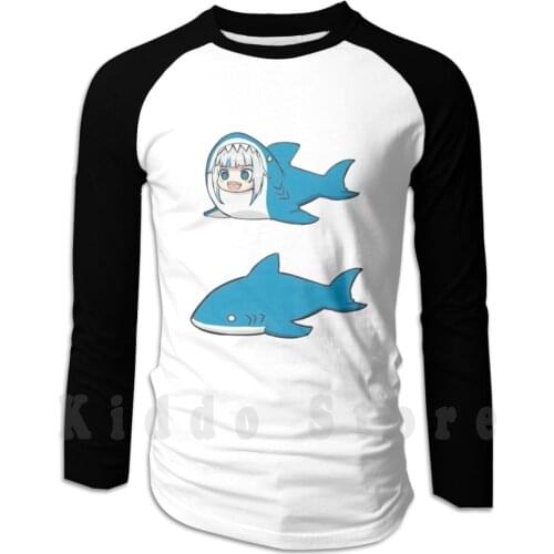 Gawr Gura hoodie long sleeve Gawr Gura Hololive Gawr Gura Shark Anime Gawrgura Gawrt Holomyth Eekum