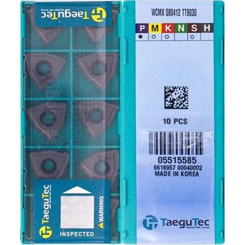 WCMX080412 TT9030 100% Original TAEGUTEC carbide insert with the best quality 10pcs/lot free shipping