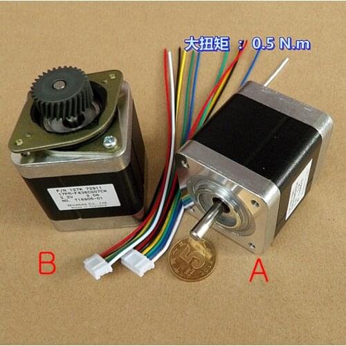Japan Minebea 17PM-F438CG07CN two-phase four-wire 42MM stepper motor 2.2V 2A step motor high torque 0.5N.m For printer
