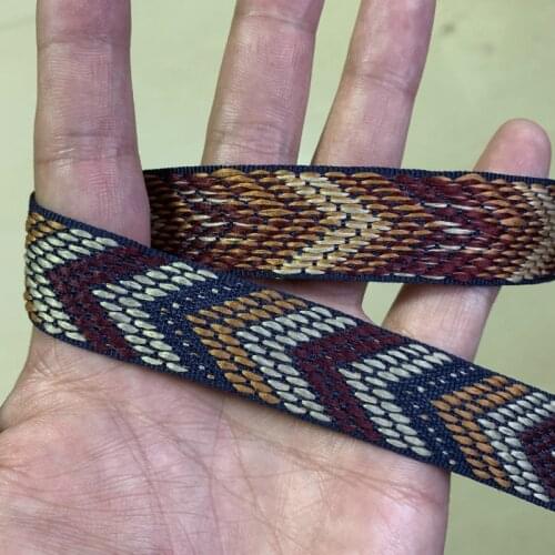 ZERZEEMOOY 3/4" 20mm 10yard/lots Single Face Wine Red And Khaki Geometric Dog Collar Accessories QDZD19120601