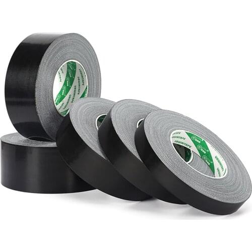 1Roll Length 50m Black Cloth Base Tape Self Adhesive Tape For Carpet DIY Decoration Width 20mm-60mm