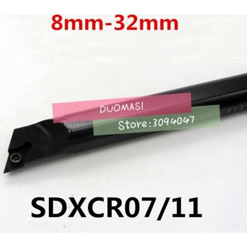 1PCS S08K-SDXCR07 S10K-SDXCR07 S12M-SDXCR07 S16Q-SDXCR11 S20R-SDXCR11 S25S-SDXCR11 S32T-SDXCR11 8mm-32mm CNC Turning tool