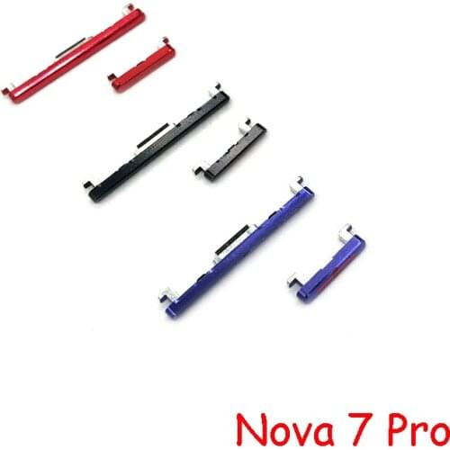 10PCS For Huawei Nova 3 4 Power ON OFF Volume Up Down Side Button Key