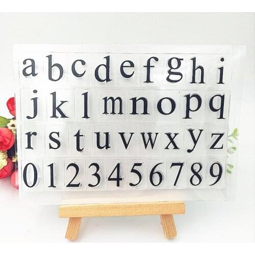 11*16cm lowercase letter Transparent Clear Stamps / Silicone Seals Roller Stamp for DIY scrapbooking photo album/Card Making