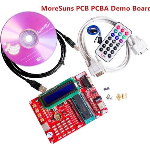 2pcs learning board PIC Microcontroller Experiment Board PIC Microcontroller Development Board 16F877A Video Tutorials