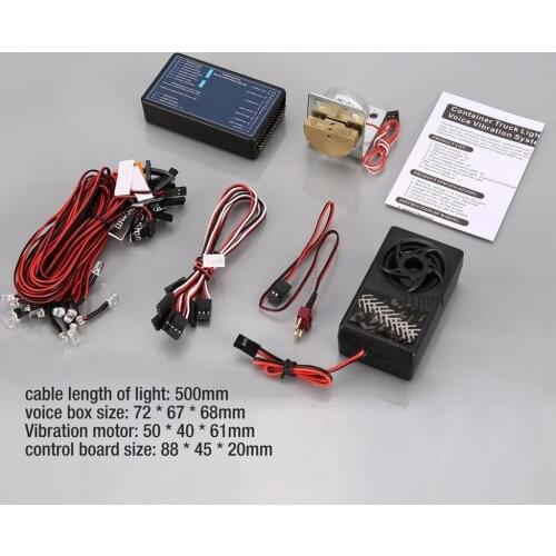 2021 New G.T. POWER Lighting and Voice Vibration System RC Car Parts For Tamiya RC4WD Tractor RC Car Vehicle Accessories