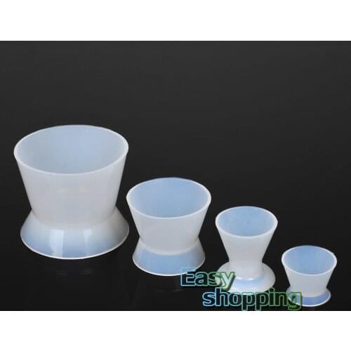 4*New Dental Lab Silicone Mixing Bowl Cup Silicone Mixing Bowl Cup