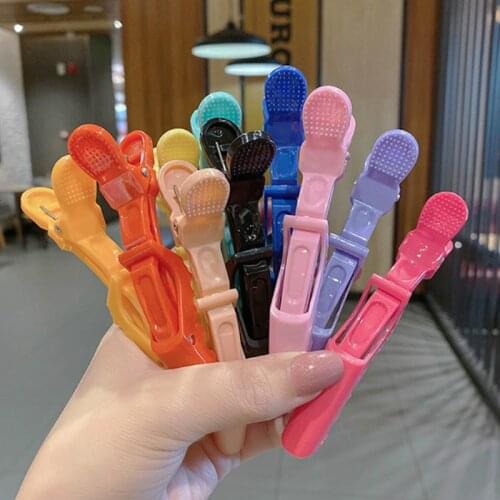 6/9 Pcs Professional Alligator Hair Clip Clamps Hairdressing Salon Hair Grip Crocodile Hairdressing Hair Style Barbers Clips